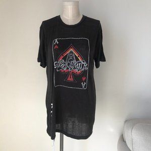 Daydreamer Aerosmith Ace Lace Up Black Top